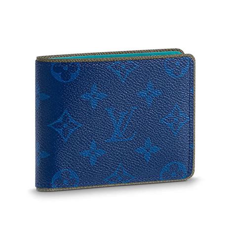 louis vuitton wallet blue lining|Louis Vuitton wallet men blue.